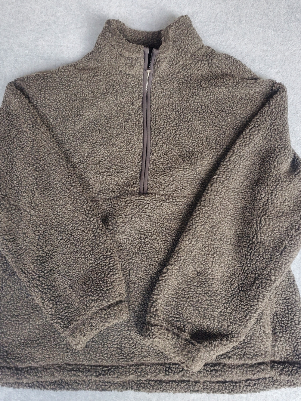 No Boundaries Men's Gray Half-Zip Pullover
